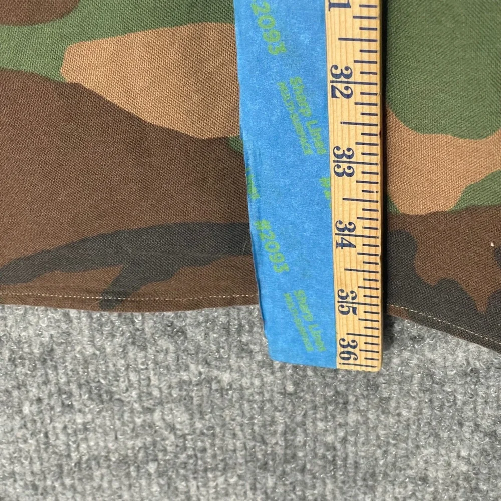 Ralph Lauren Camo Button Down Shirt Mens 2XLT Tall Green Brown Camouflage Cotton
